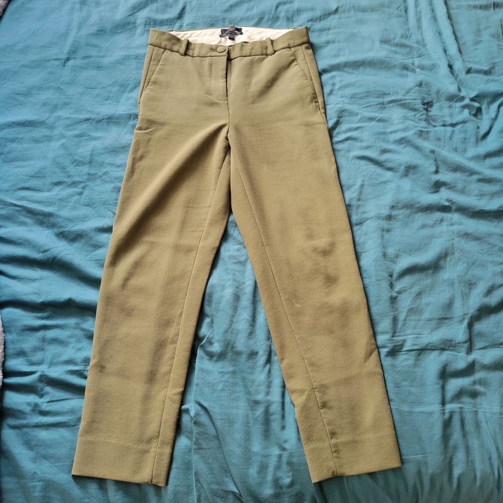 Olive Green J. CREW High Rise Cameron Pant Size 4